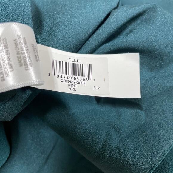 Dress The Population NWT Elle Sheath Dress Pine Green Blue Size XXL Queen Anne - Picture 8 of 12